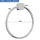 Kit Para Banheiro Quadrado 5 Peças Cromado | Japi